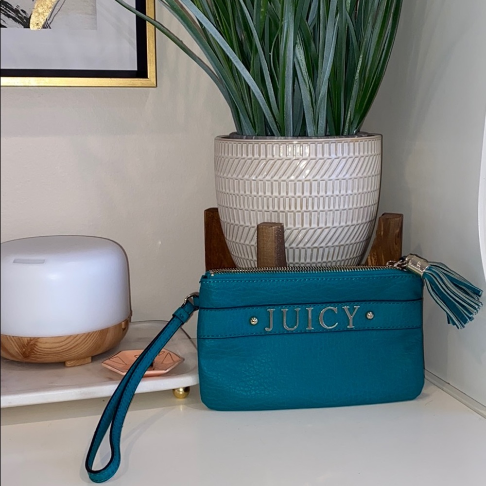 Authentic Leather Juicy Couture Wristlet